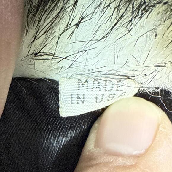 Women’s Vintage 1970’s - 1980’s Faux Fur Coat Union Made Silver Black READ - Picture 6 of 15